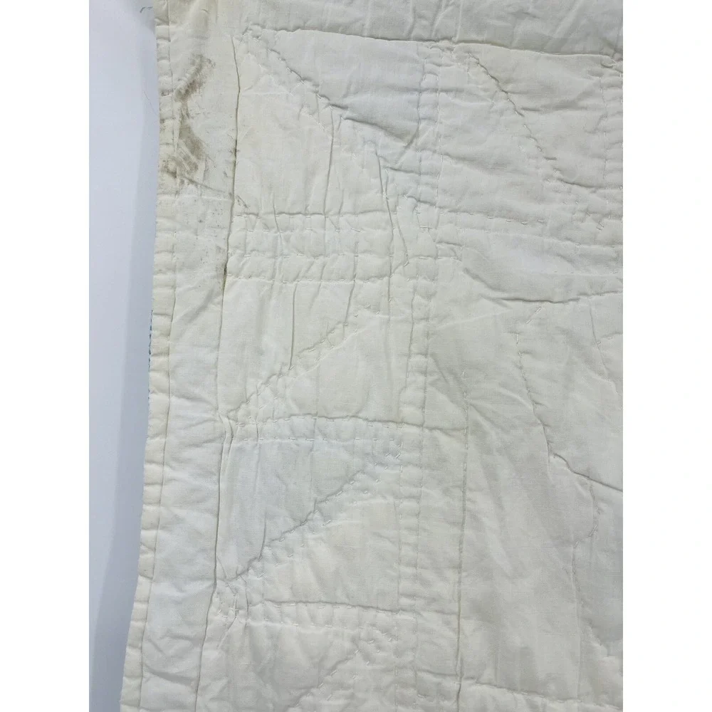 Vintage Handmade Quilt Alphabet Baby Nursery Crib ABC 34